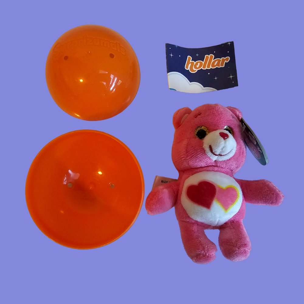 Beverly Hills Teddy Bear Co Surprizamals Care Bears Love A Lot Bear Plush 4"